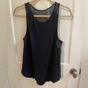 Lululemon Black Tank with Mesh Detail